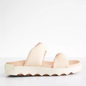 Sorel Viibe Twist Leather Slide Sandal 8
